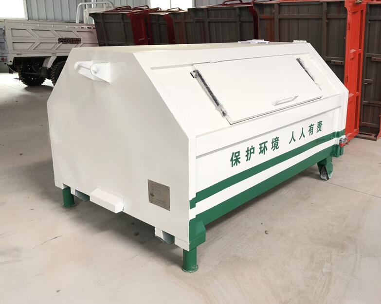 四川垃圾勾臂箱_四川垃圾斗环卫箱